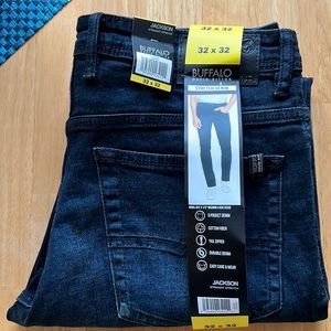 Brand-new dark denim jeans by Buffalo, David Bitton.